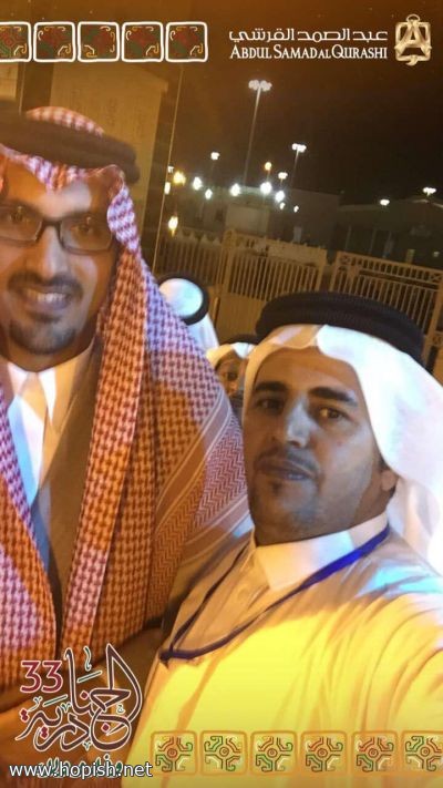 صوره تذكاريه للاستاذ / محمد مبروك عيد الحبيشي مع نائب امير منطقة المدينة المنورة .