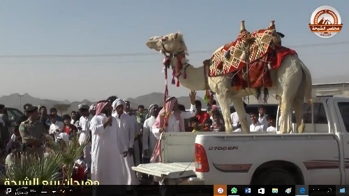 صورة تذكارية من فعاليات مهرجان ربيع الشبحه