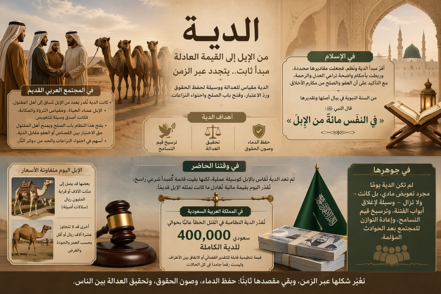 الدية من الابل ..