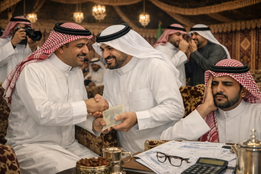 الاعتدال الدعم  المالي وإعلانه