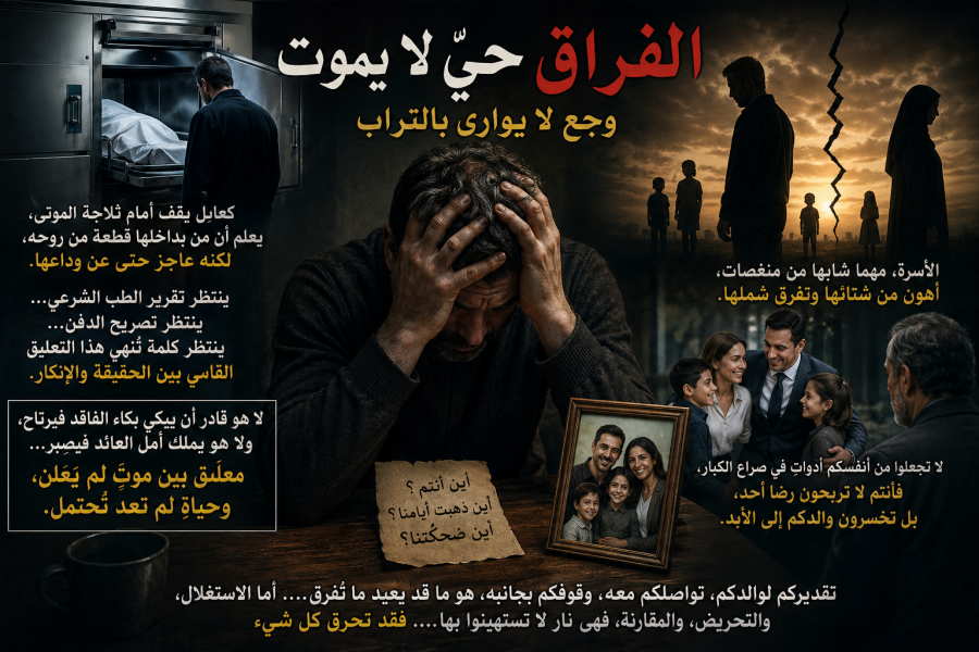 حين يكون الفراق حيًّا… وجع لا يوارى بالتراب