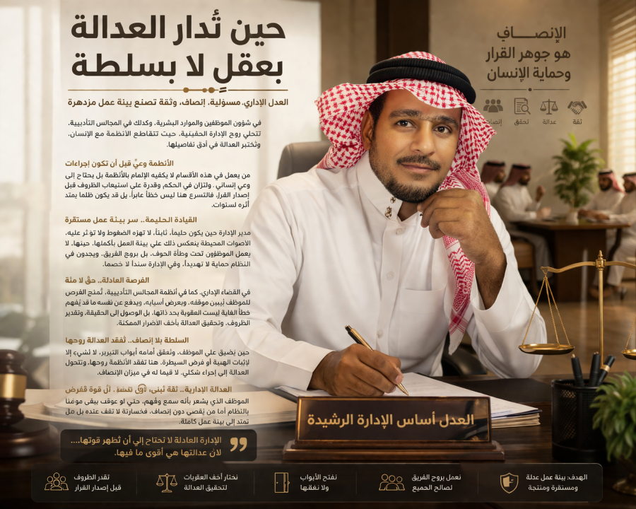 حين تُدار العدالة بعقلٍ لا بسلط