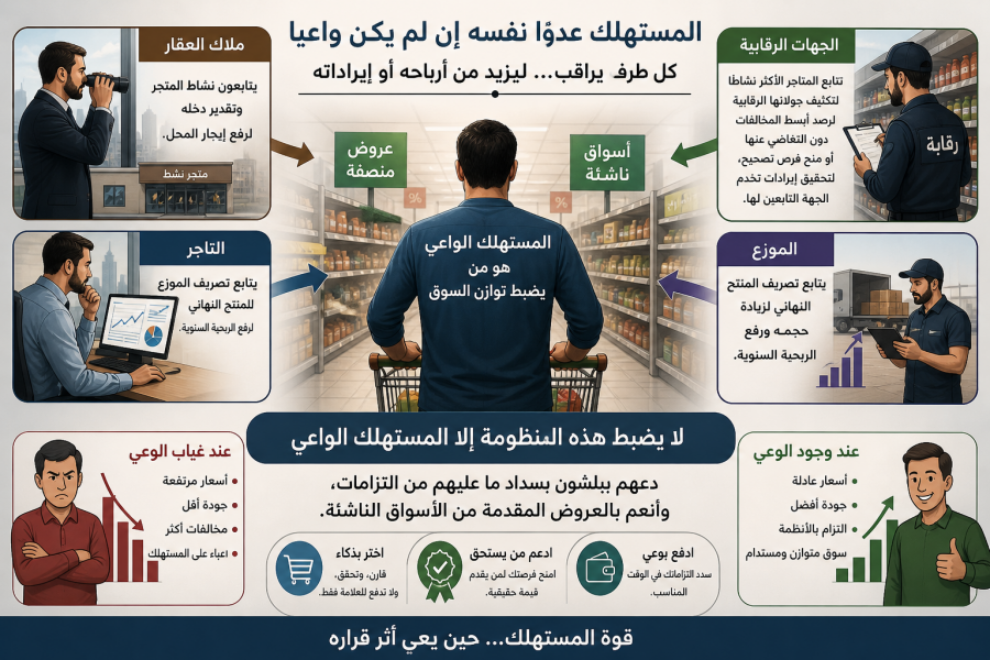 لا يضبط السوق إلا المستهلك الواعي