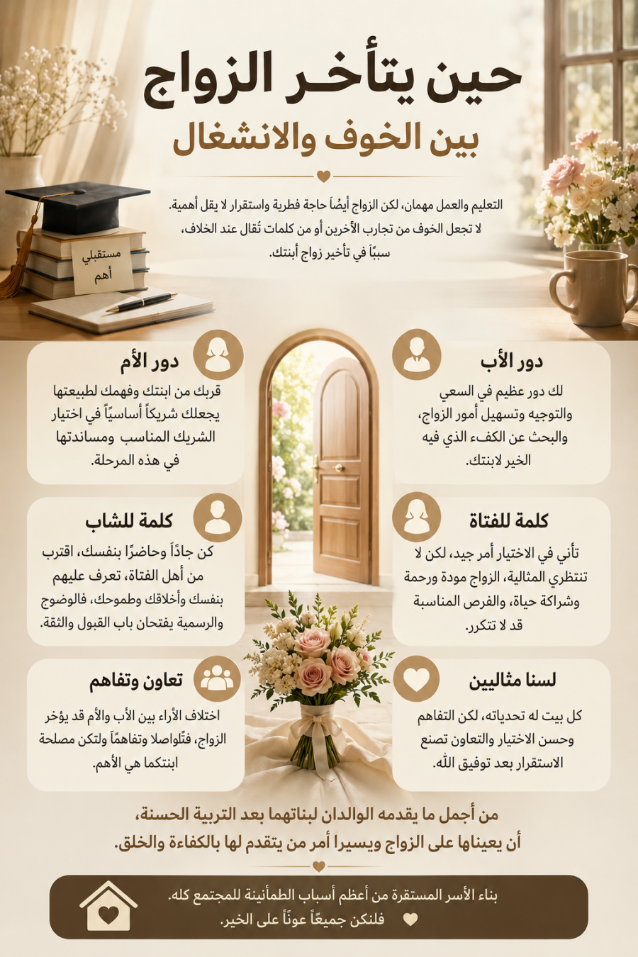 حين يتأخر الزواج بين الخوف والانشغال