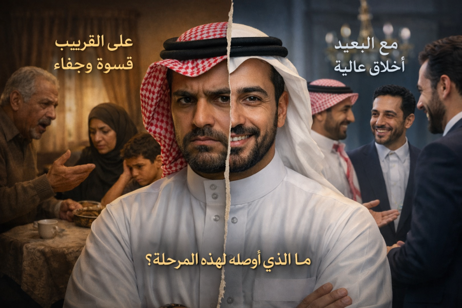 حين ما يكون القريب ابعد من الغريب