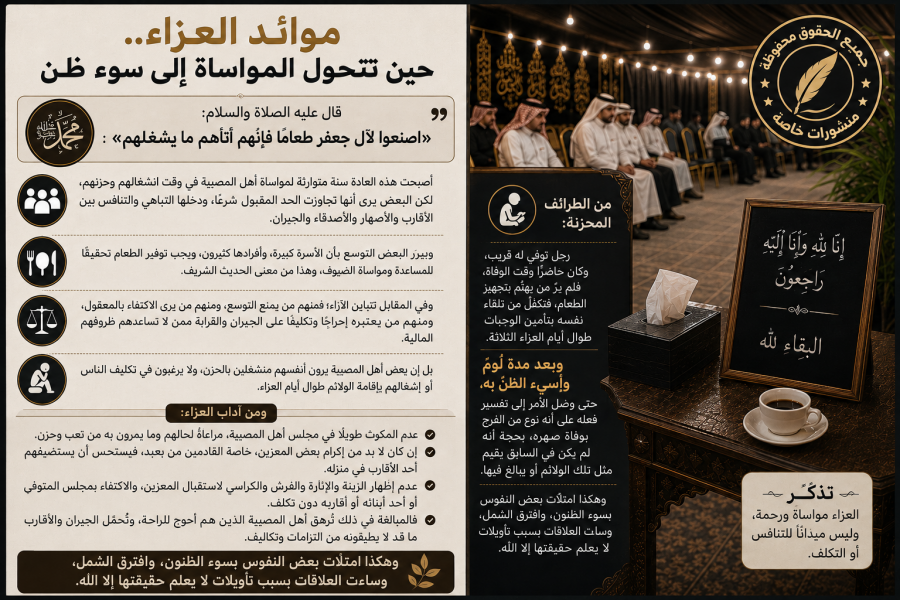 موائد العزاء