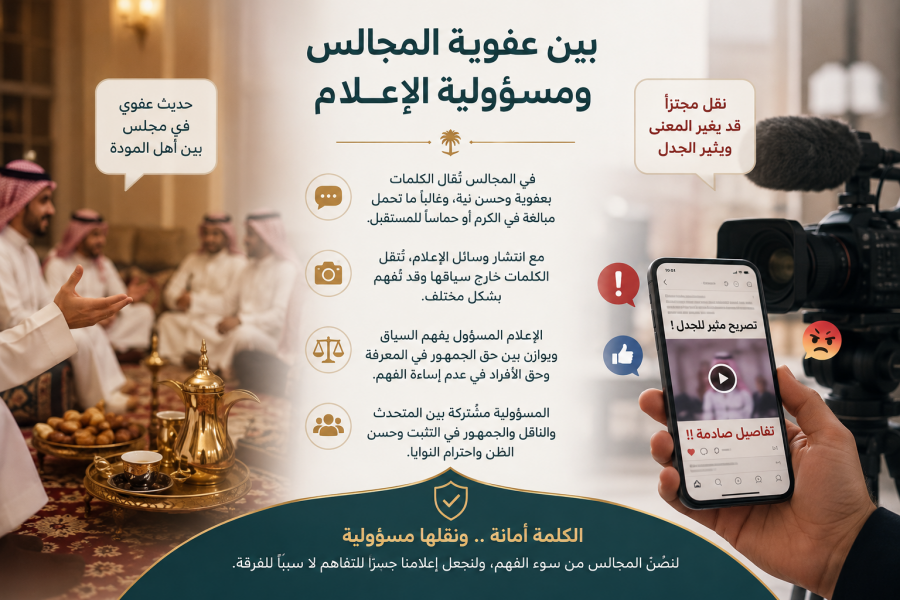 بين عفوية المجالس ومسؤولية الإعلام